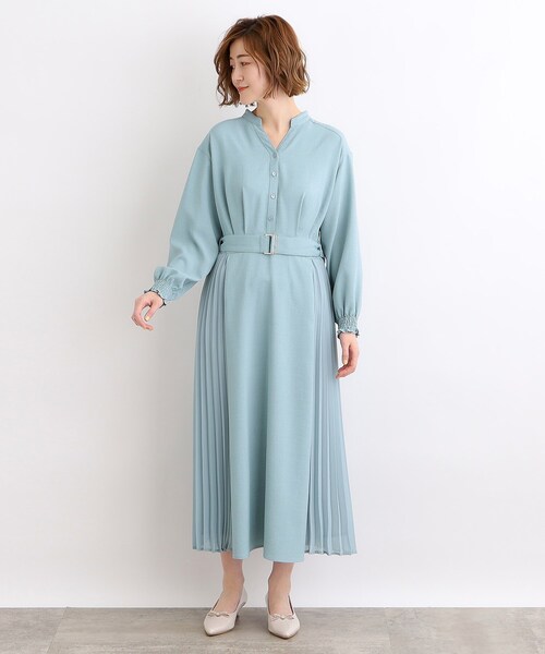 grove（グローブ）の「◆サイドプリーツシャツワンピース（ワンピース・レディース・サックスブルー/ナチュラル/ネイビー・04/03/02/01/05）」の17枚目の写真