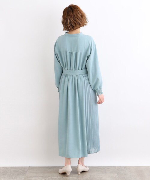 grove（グローブ）の「◆サイドプリーツシャツワンピース（ワンピース・レディース・サックスブルー/ナチュラル/ネイビー・04/03/02/01/05）」の19枚目の写真