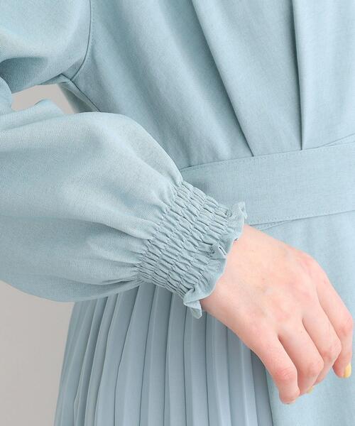 grove（グローブ）の「◆サイドプリーツシャツワンピース（ワンピース・レディース・サックスブルー/ナチュラル/ネイビー・04/03/02/01/05）」の21枚目の写真