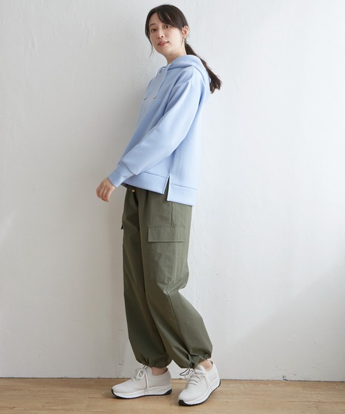 ikka（イッカ）の「リップストップカーゴパンツ（カーゴパンツ・レディース・オリーブ/ネイビー・L/M/S）」の6枚目の写真