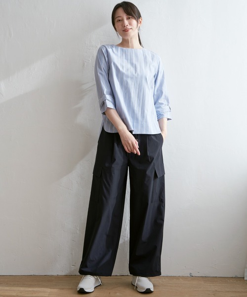 ikka（イッカ）の「リップストップカーゴパンツ（カーゴパンツ・レディース・オリーブ/ネイビー・L/M/S）」の9枚目の写真