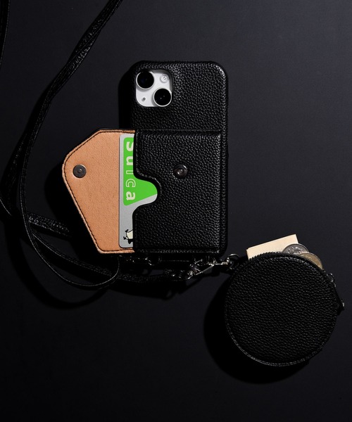 【セール】3-1E5 スマホケース ショルダー カードケース コインケース 小銭入れ ミニ ポーチ付き iPhone 13 13pro 14 14pro 15 15pro 対応（スマホケース/カバー）｜CALIFORNIA OUTFITTERS（カリフォルニア アウトフィッターズ）