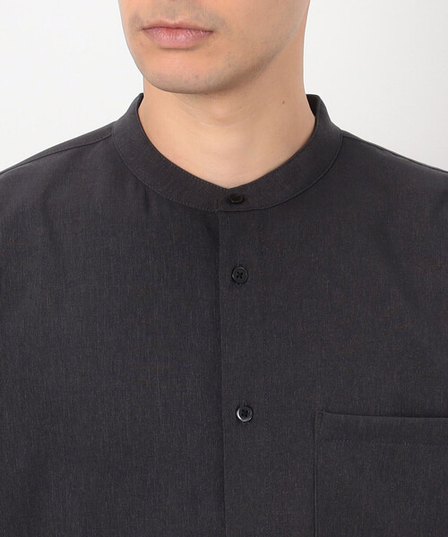 COMME CA ISM（コムサイズム）の「ファンクショナル バンドカラー 七分袖 シャツ（シャツ/ブラウス・メンズ・ベージュ/ブルー/チャコール/ブラック・MEDIUM/SMALL/LARGE）」の19枚目の写真