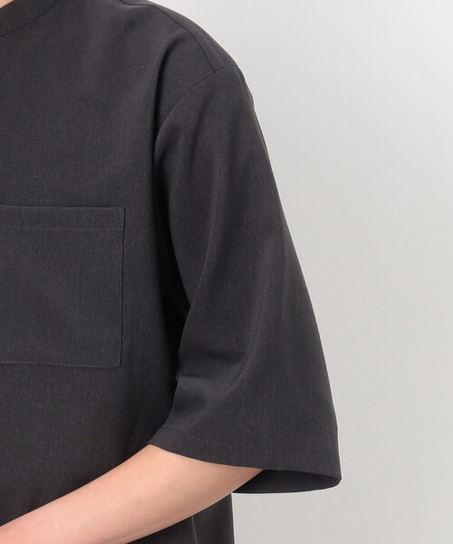 COMME CA ISM（コムサイズム）の「ファンクショナル バンドカラー 七分袖 シャツ（シャツ/ブラウス・メンズ・ベージュ/ブルー/チャコール/ブラック・MEDIUM/SMALL/LARGE）」の21枚目の写真