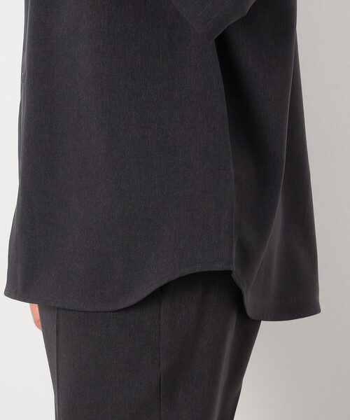 COMME CA ISM（コムサイズム）の「ファンクショナル バンドカラー 七分袖 シャツ（シャツ/ブラウス・メンズ・ベージュ/ブルー/チャコール/ブラック・MEDIUM/SMALL/LARGE）」の22枚目の写真