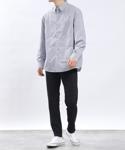GLOBAL WORK Smile Seed Store（グローバルワーク スマイルシードストア）の「レギュラーカラーシャツ長袖/976937（シャツ/ブラウス・メンズ・ブルー系その他/ブルー系その他4/グレー系その他5/セージグリーン/ブルー系その他3・SMALL/MEDIUM/LARGE/X-LARGE）」の18枚目の写真