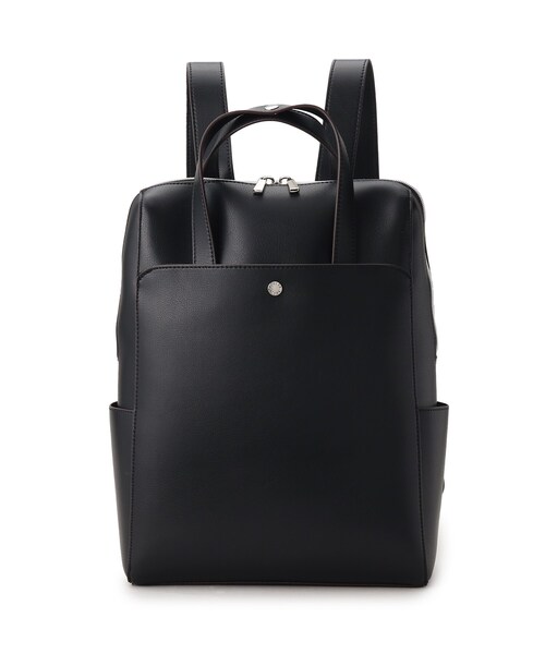 ITS'DEMO（イッツデモ）の「◆【13インチまでのPC収納／多ポケ／ポケ6／通勤・通学に】かるいカバン　リュック（バックパック/リュック・レディース・パープル/ライトグレー/ブラック/ナチュラル・00）」の6枚目の写真