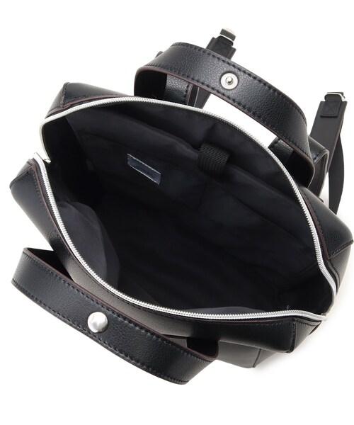 ITS'DEMO（イッツデモ）の「◆【13インチまでのPC収納／多ポケ／ポケ6／通勤・通学に】かるいカバン　リュック（バックパック/リュック・レディース・パープル/ライトグレー/ブラック/ナチュラル・00）」の10枚目の写真