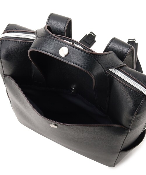 ITS'DEMO（イッツデモ）の「◆【13インチまでのPC収納／多ポケ／ポケ6／通勤・通学に】かるいカバン　リュック（バックパック/リュック・レディース・パープル/ライトグレー/ブラック/ナチュラル・00）」の16枚目の写真