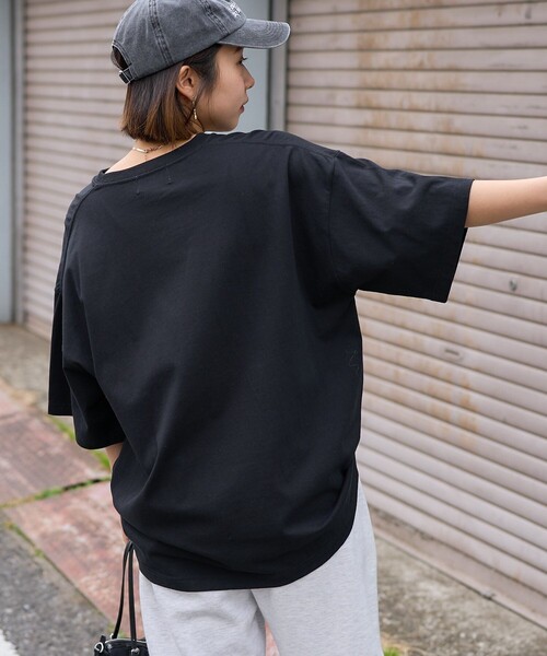 PUBLUX（パブリュクス）の「Bohemian Chop/ボヘミアンチョップ ダルメシアン プリントTシャツ　限定展開（Tシャツ/カットソー・レディース・ピンク/オフホワイト/ブラック・S/M/L）」の7枚目の写真