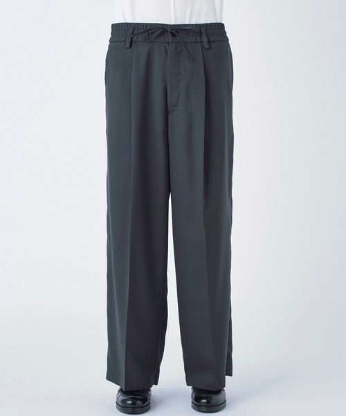 sadsadkidieeパブリックトウキョウイージーウールタックスラックス PUBLIC TOKYO スラックス 「セットアップ対応」イージーウール