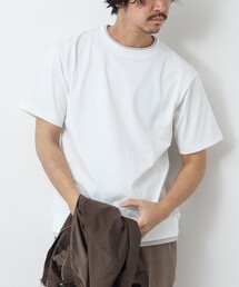 NOLLEY’S | 《ビジカジ対応 / 吸水速乾》フェイクレイヤード Tシャツ(Tシャツ/カットソー)