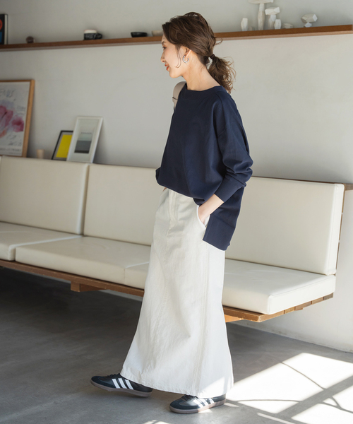Spick & Span（スピックアンドスパン）の「≪追加≫ICECOTTON 2wayオーバーサイズカーディガン（カーディガン/ボレロ・レディース・ベージュ/ネイビー/ピンク・FREE）」の22枚目の写真