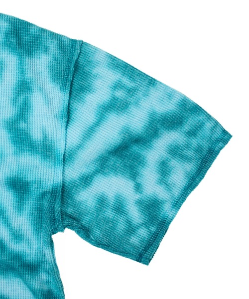 Universal Style Wear(ユニバーサルスタイルウェア)の「Universal Style Wear ムラ染 カットオフ ワッフル Tee(Tシャツ/カットソー・メンズ・ピンク/グリーン/オフホワイト/サックスブルー・X-LARGE/LARGE/MEDIUM)」の9枚目の写真