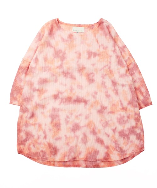 Universal Style Wear(ユニバーサルスタイルウェア)の「Universal Style Wear ムラ染 カットオフ ワッフル Tee(Tシャツ/カットソー・メンズ・ピンク/グリーン/オフホワイト/サックスブルー・X-LARGE/LARGE/MEDIUM)」の10枚目の写真