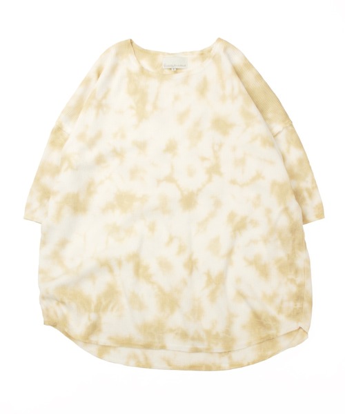 Universal Style Wear(ユニバーサルスタイルウェア)の「Universal Style Wear ムラ染 カットオフ ワッフル Tee(Tシャツ/カットソー・メンズ・ピンク/グリーン/オフホワイト/サックスブルー・X-LARGE/LARGE/MEDIUM)」の11枚目の写真
