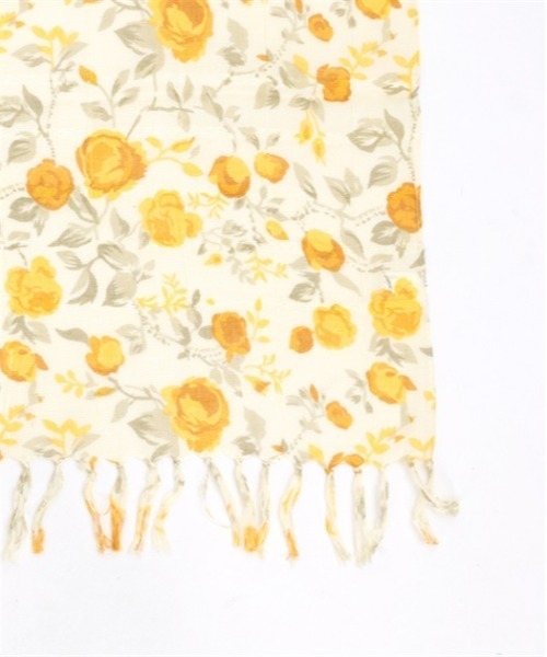 axes femme(アクシーズファム)の「フラワー柄やわらかストール(ストール/ショール・レディース・グリーン/イエロー/ピンク・FREE)」の5枚目の写真