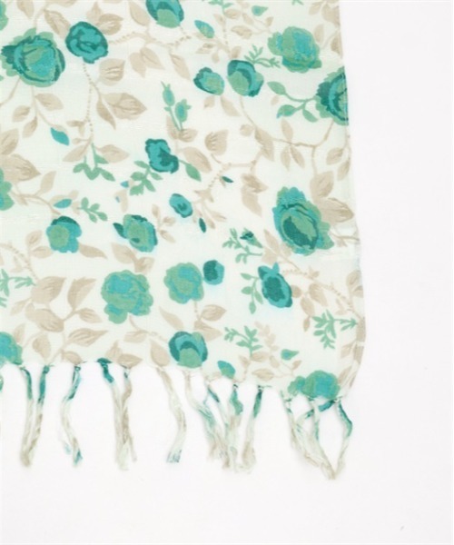 axes femme(アクシーズファム)の「フラワー柄やわらかストール(ストール/ショール・レディース・グリーン/イエロー/ピンク・FREE)」の10枚目の写真