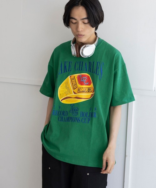 PBLIM(ページボーイリム)の「PBLIM / ゴールドCRT(Tシャツ/カットソー・レディース・オフホワイト/ネイビー/グリーン・MEDIUM/LARGE)」の11枚目の写真