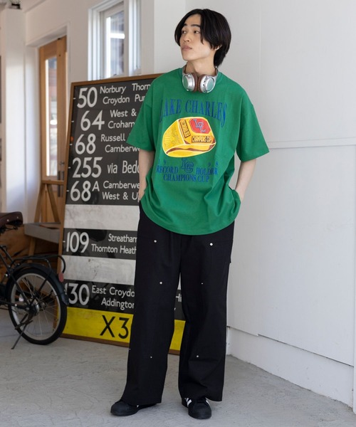 PBLIM(ページボーイリム)の「PBLIM / ゴールドCRT(Tシャツ/カットソー・レディース・オフホワイト/ネイビー/グリーン・MEDIUM/LARGE)」の14枚目の写真