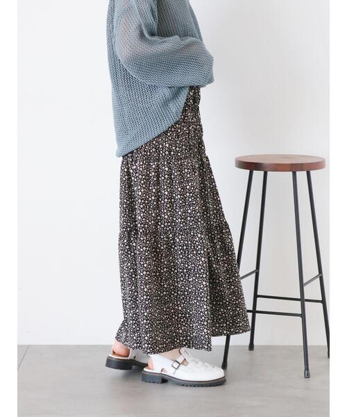 ehka sopo（エヘカソポ）の「シャーリングスカート（スカート・レディース・グリーン/ブラック/チャコールグレー・F）」の17枚目の写真