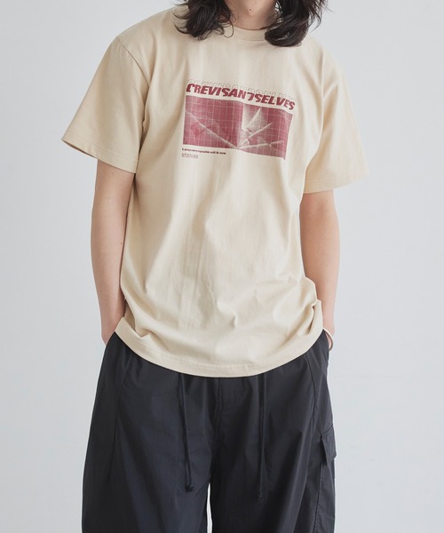 LIAN(リアン)の「ロゴプリントcrevisT(Tシャツ/カットソー・レディース・グレー/ベージュ/ネイビー/ピンク/ホワイト・0/1/2)」の16枚目の写真