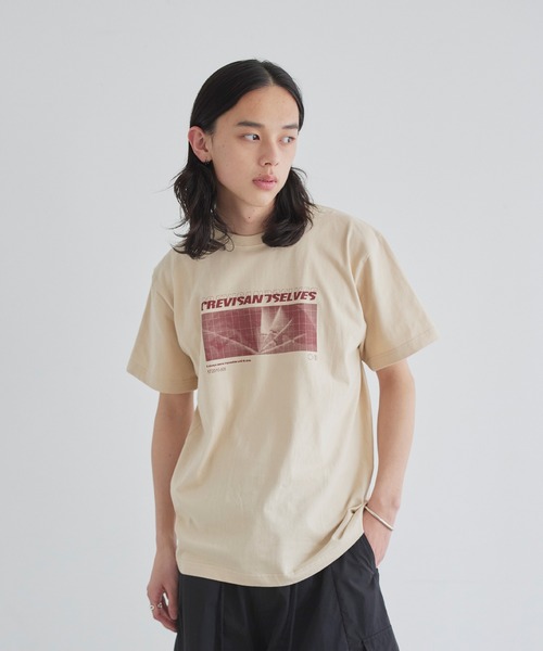 LIAN(リアン)の「ロゴプリントcrevisT(Tシャツ/カットソー・レディース・グレー/ベージュ/ネイビー/ピンク/ホワイト・0/1/2)」の17枚目の写真