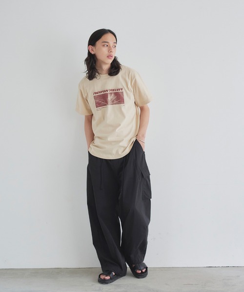 LIAN(リアン)の「ロゴプリントcrevisT(Tシャツ/カットソー・レディース・グレー/ベージュ/ネイビー/ピンク/ホワイト・0/1/2)」の21枚目の写真