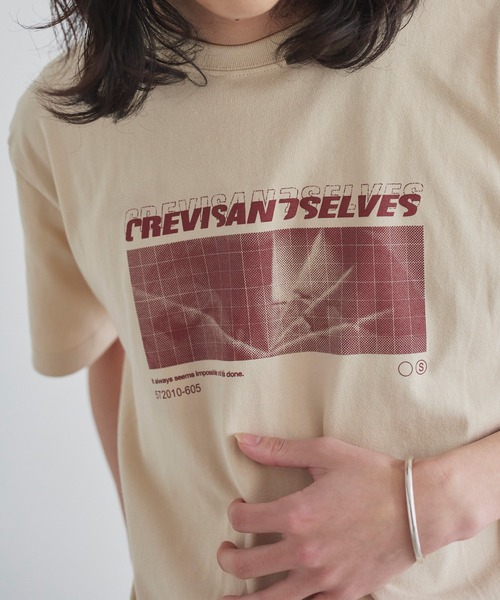 LIAN(リアン)の「ロゴプリントcrevisT(Tシャツ/カットソー・レディース・グレー/ベージュ/ネイビー/ピンク/ホワイト・0/1/2)」の22枚目の写真