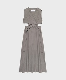 【STUDIOUS/ステュディオス】クロスラップドレス