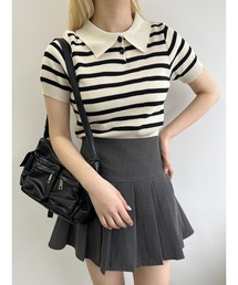 PHILLY | 【PHILLY】ボーダーニットポロ(ニット/セーター)