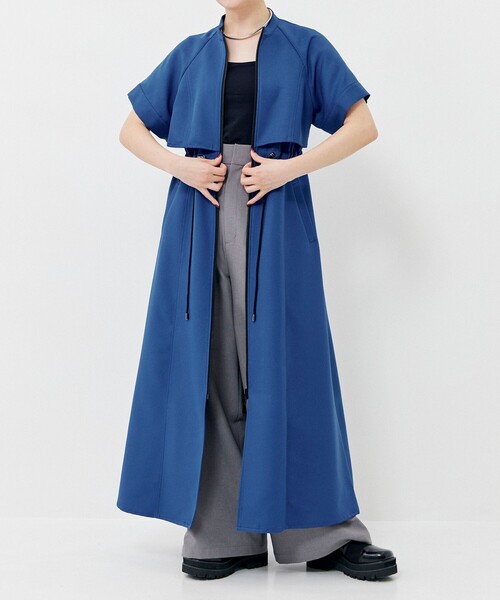 りゆう様 A + TOKYO エープラストウキョウ ロング シャツワンピース A + TOKYO（エープラストウキョウ）の「パイピングシャツ