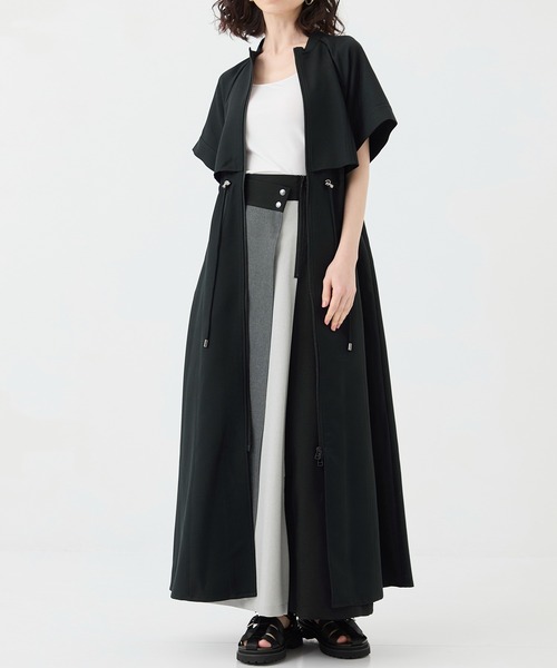 りゆう様 A + TOKYO エープラストウキョウ ロング シャツワンピース CITY TOKYO（シティトウキョウ）の「スタンドオープンジップ