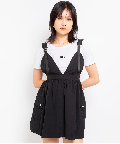 atmos(アトモス)の「ANNA SUI NYC スポーツワッシャー ネオ ミニドレス 【SP】(ワンピース・レディース・ピンク/ブラック・FREE)」の2枚目の写真