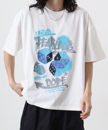 天竺 ﾌﾟﾘﾝﾄTｼｬﾂ 半袖