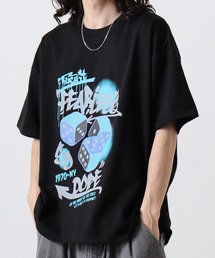 天竺 ﾌﾟﾘﾝﾄTｼｬﾂ 半袖
