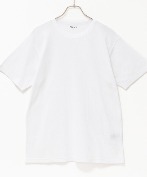 NAVY(ネイビー)の「抗菌防臭加工 倍速ドライワッフルTee(Tシャツ/カットソー・メンズ・グレー/カーキ/ブラック/ホワイト・XXL/XL/L/M/S)」の9枚目の写真