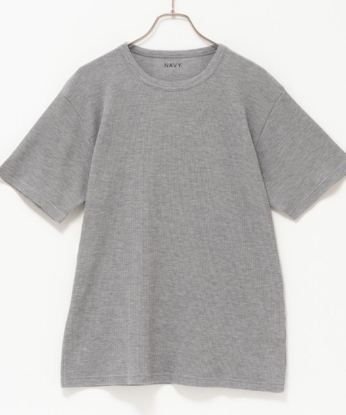 NAVY(ネイビー)の「抗菌防臭加工 倍速ドライワッフルTee(Tシャツ/カットソー・メンズ・グレー/カーキ/ブラック/ホワイト・XXL/XL/L/M/S)」の10枚目の写真