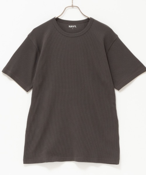 NAVY(ネイビー)の「抗菌防臭加工 倍速ドライワッフルTee(Tシャツ/カットソー・メンズ・グレー/カーキ/ブラック/ホワイト・XXL/XL/L/M/S)」の11枚目の写真