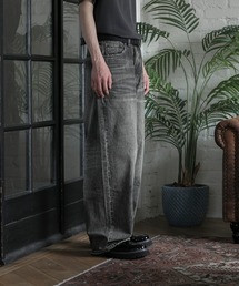 aimoha(�A�C���n)�́yaimoha neo�zURBAN CHARCOAL WIDE-LEG JEANS(�f�j���p���c)
