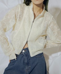 Ezick | Mode elegance レーストラックジャケット(ブルゾン)