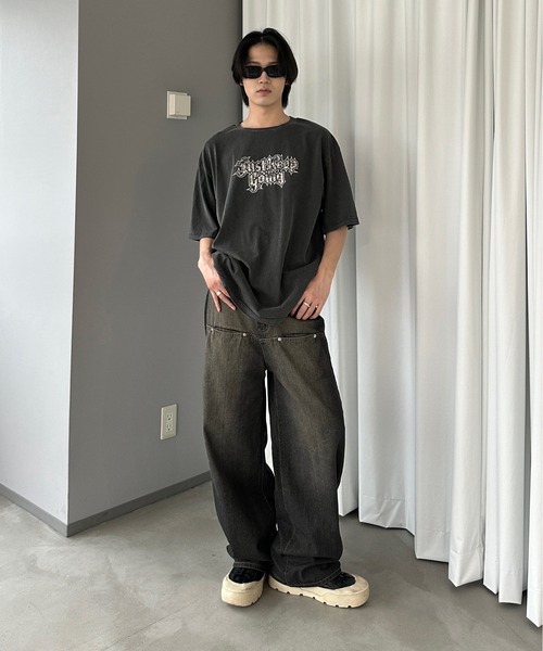 sedacle(セダクル)の「ピグメント加工ロゴプリントTシャツ(Tシャツ/カットソー・メンズ・ブラウン/ベージュ/ブラック・SMALL/MEDIUM/LARGE)」の12枚目の写真