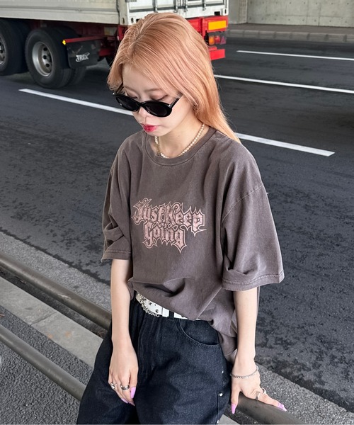 sedacle(セダクル)の「ピグメント加工ロゴプリントTシャツ(Tシャツ/カットソー・メンズ・ブラウン/ベージュ/ブラック・SMALL/MEDIUM/LARGE)」の13枚目の写真