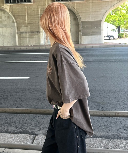 sedacle(セダクル)の「ピグメント加工ロゴプリントTシャツ(Tシャツ/カットソー・メンズ・ブラウン/ベージュ/ブラック・SMALL/MEDIUM/LARGE)」の14枚目の写真
