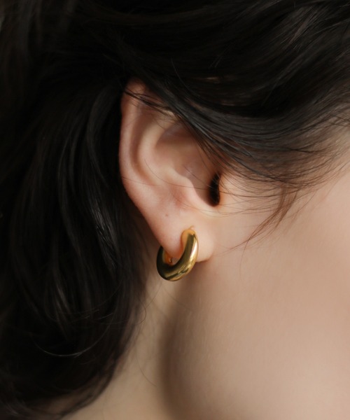 TEN.（テン）の「18KGP ベーグルピアス（ピアス（両耳用）・レディース・ゴールド・FREE）」の9枚目の写真