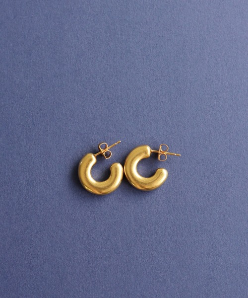 TEN.（テン）の「18KGP ベーグルピアス（ピアス（両耳用）・レディース・ゴールド・FREE）」の8枚目の写真