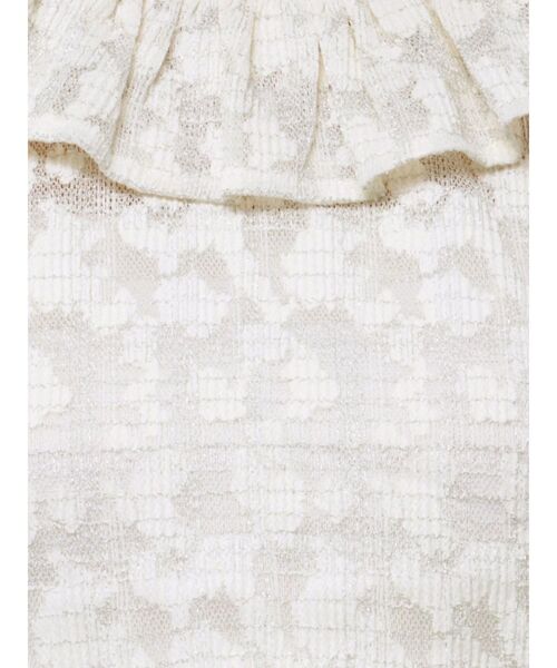 merry jenny（メリージェニー）の「ラメレースフリルカラーtops（シャツ/ブラウス・レディース・オフホワイト/ピンク・FREE）」の9枚目の写真