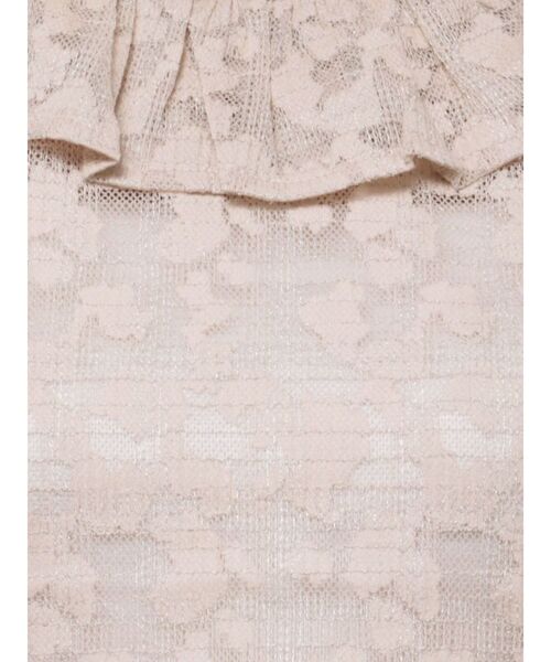 merry jenny（メリージェニー）の「ラメレースフリルカラーtops（シャツ/ブラウス・レディース・オフホワイト/ピンク・FREE）」の10枚目の写真