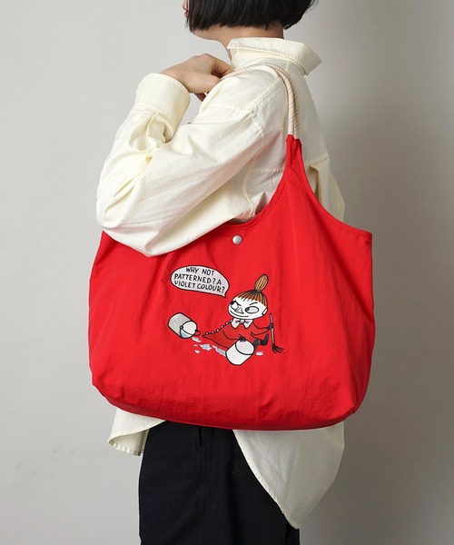 MOOMIN（ムーミン）の「【MOOMIN】(ムーミン) 軽量 収納力 しっかり お買い物 にも 刺繍 マルシェバッグ（トートバッグ・レディース・レッド/ライトグレー/カーキ/ブルー/グレイッシュブルー/グレー/ベージュ/ネイビー/ライトベージュ/グレー系その他/グリーン系その他/レッド系2/グリーン/セージグリーン/ミント/アッシュグレー/チャコール/ヘザーチャコール・ONE SIZE）」の18枚目の写真