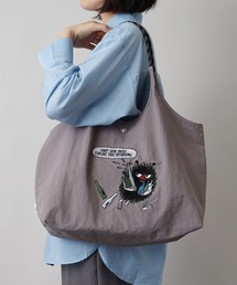 MOOMIN（ムーミン）の「【MOOMIN】(ムーミン) 軽量 収納力 しっかり お買い物 にも 刺繍 マルシェバッグ（トートバッグ）」